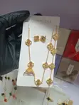 Luxury Stainless Steel Jewelry Set - Van Cleef & Arpels Style - 4