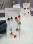 Luxury Stainless Steel Jewelry Set - Van Cleef & Arpels Style - 5