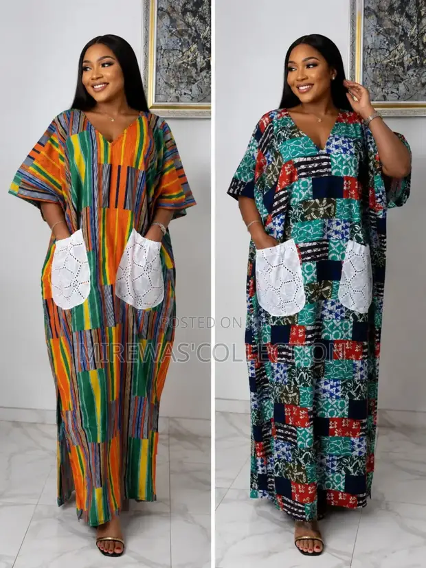 Ankara Bubu Gown - MIREWAS’COLLECTION - 1