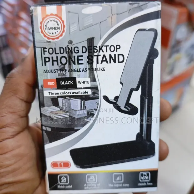 Folding Desktop Phone Stand - Multi-Angle Adjustable - 1