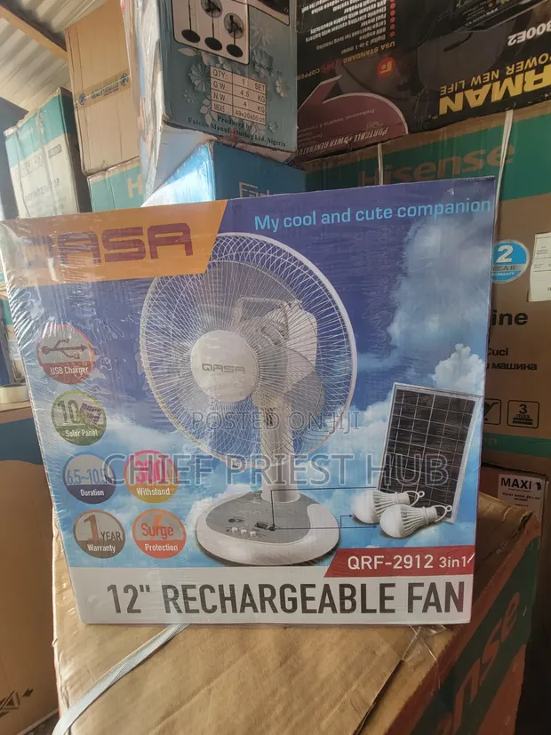 Qasa Rechargeable Fan da Solar Panels da Bulbs 2 - 1