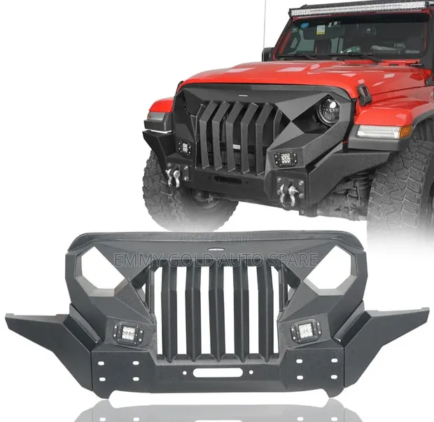 Jeep Wrangler Complete Front Bumper with Grill (2018-2026) - 1