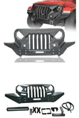 Jeep Wrangler Complete Front Bumper with Grill (2018-2026) - 2