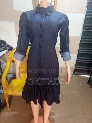 Jean Paul Gaultier Women's Blue Jean Dress - XL