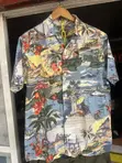 Reclaimed Vintage Men's Green Cotton Shirt - 2