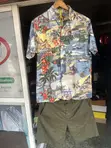 Reclaimed Vintage Men's Green Cotton Shirt - 3