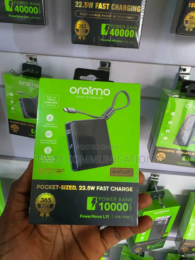Oraimo PowerNova L11 10,000mAh 22.5W Power Bank Mai Sauri - 1