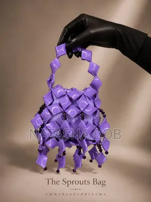 Beaded Bag with Inner Pouch