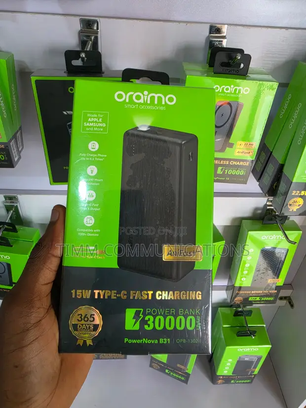 Oraimo PowerNova B31 30,000mAh 15W Fast Charging Power Bank - 1
