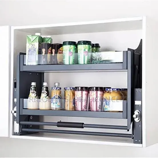 Built-in Glaze Pull Down Rack Storage 80cm - 1