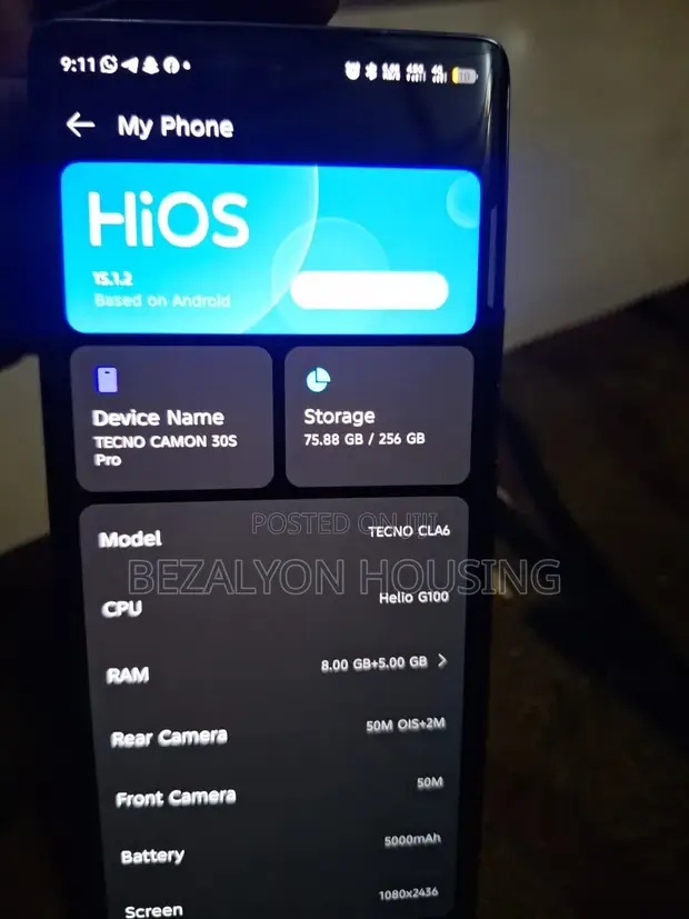 Tecno Camon 30S Pro 256GB Black - 1