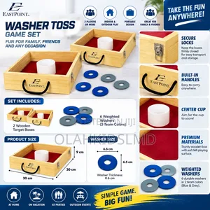 Wooden Washer Toss Outdoor Family Game Set