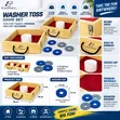 Wooden Washer Toss Outdoor Family Game Set - 2