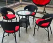 Poolside Rattan Chairs and Glass Table Set - 2