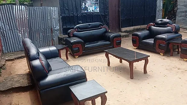 Thunder 7-Seater Sofa Set with Center Table & Stools - 1