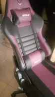 Black and Purple Gaming Chair da Headrest da Lumbar Support - 3