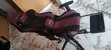 Black and Purple Gaming Chair da Headrest da Lumbar Support - 4