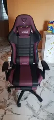 Black and Purple Gaming Chair da Headrest da Lumbar Support - 5