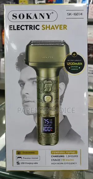 Sokany Triple Blade Floating Electric Shaver - Rose Gold