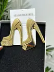 Fashion Statement Earrings - Red & Gold - 2