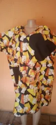 Ankara Bubu Gown with Ashoke Patches - 1