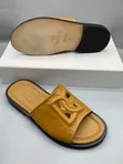 Gianfranco Butteri Embossed Palm Slippers - Black - 3