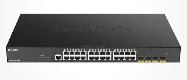 D-Link DGS-1250-28XMP 28-Port 10Gbps Smart Managed PoE Switch - 1