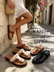 Women's Trendy Leather Slippers - 1