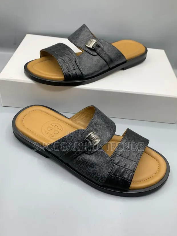 Gianfranco Butteri Leather Palm Slippers - 1