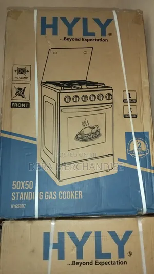 Hyly Standing Gas Cooker - 3 Gobara, 1 Lantarki