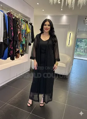 Liagold Couture Elegant Women's Black Dress