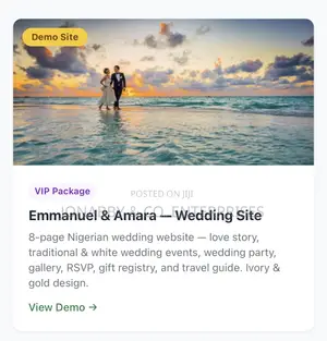 Wedding Announcement Website Creation
