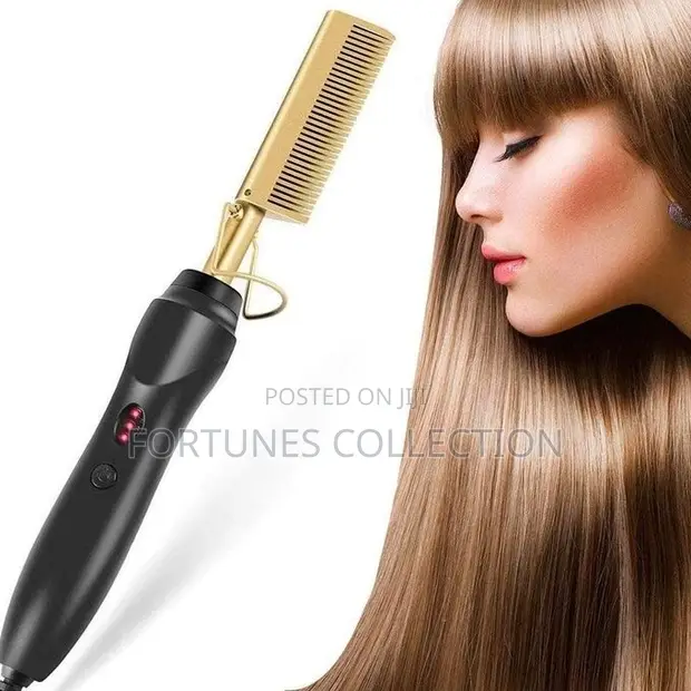 Professional Electric Hot Comb Hair Straightener - 1