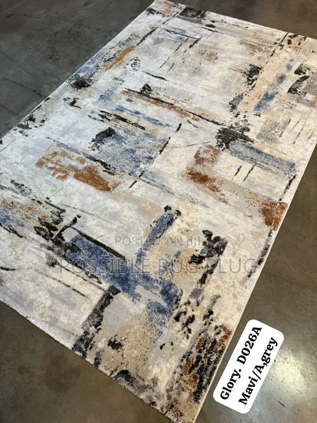 Turkish Mavi Center Rug - Brand New - 1
