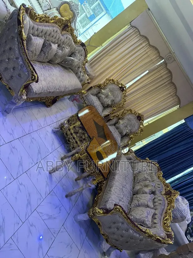 High-Quality Egyptian Sofa Set - 10 Seaters - 1