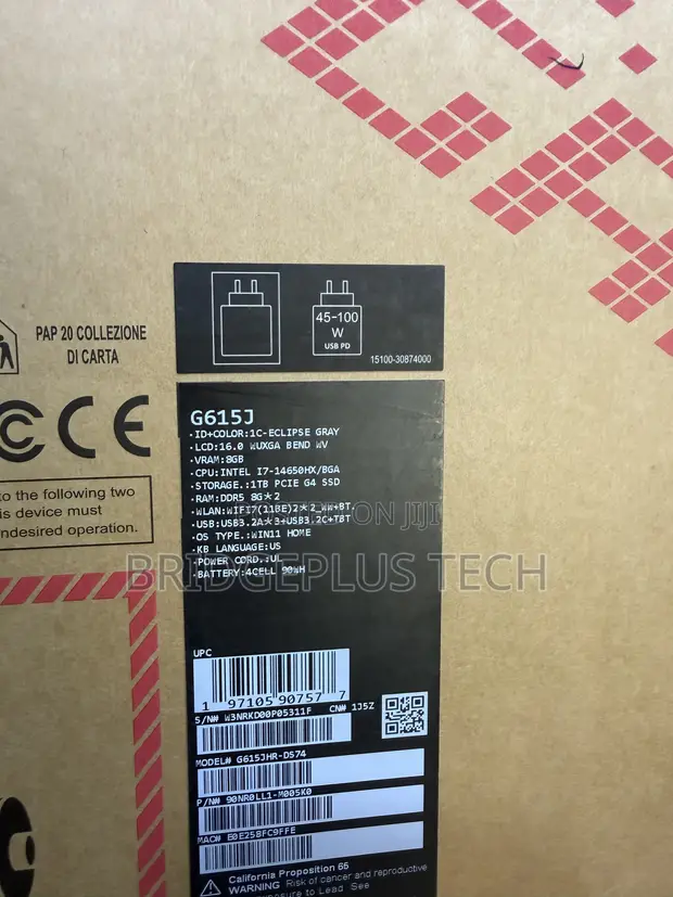 New Asus ROG Strix G16 Laptop: Intel Core i7, 16GB RAM, 1TB SSD, RTX 4050 - 1
