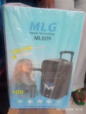 MLG PA System 8 Inch Tare da 2 Mic (ML809)