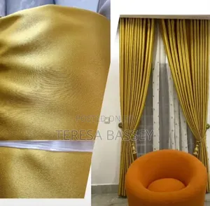 Royal Curtains - Brand New Gold Fabric