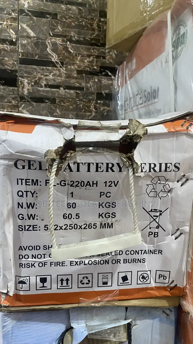220Ah Deep Cycle Gel Battery - 1