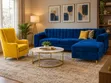 Brand New L-Shaped Sofa with Royal Single Chair - 1