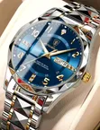 Poedagar Stainless Steel Dual Date Men's Watch - 1