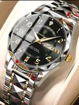 Poedagar Stainless Steel Dual Date Men's Watch - 2