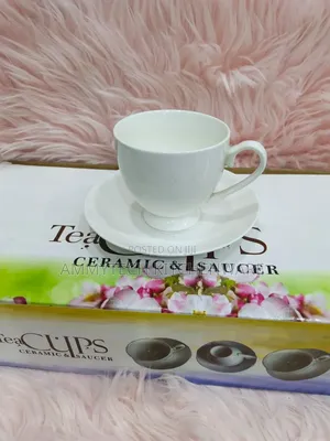 Brand New Ceramic Tea Cups & Saucers (Set of 12)