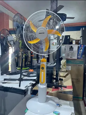 MEWE 18" Rechargeable Solar Fan with LED Light