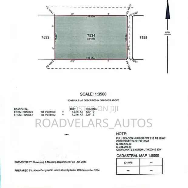 Wasa, Apo 5.04 Hectares Residential Land for Sale - 1