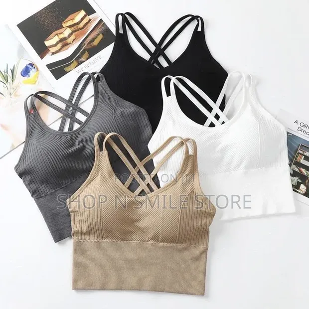 Cross Back Bralettes/Bratops - 1