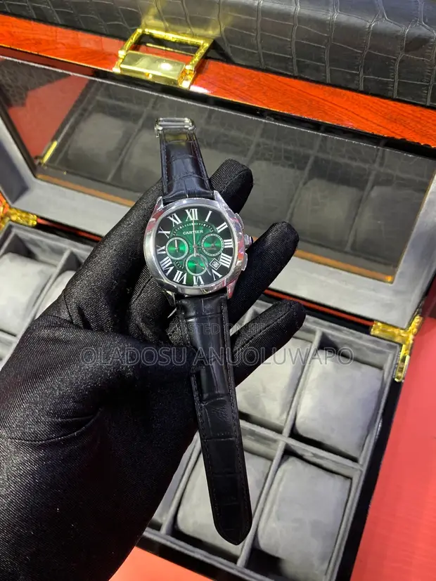 Cartier Chrono Leather Watch - 1