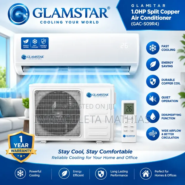 Glamstar 1.0hp Non-Inverter Air Conditioner - 1
