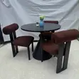 Modern 3-Seater Minimalist Round Dining Set - 2