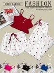 3-Piece Women's Cotton Lounge/Sleepwear Set - 2